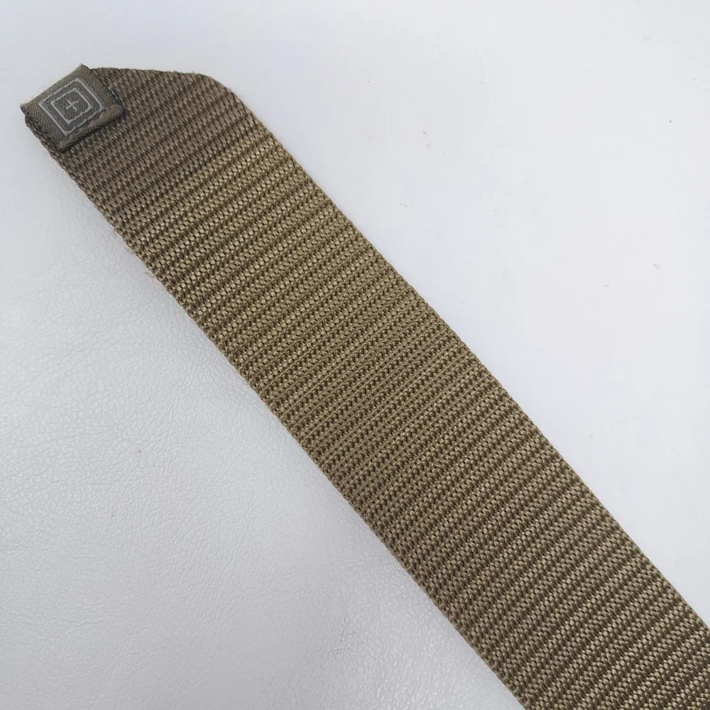 5.11 Tactical Traverse Double Buckle Belt Men's Medium Battle Brown Nylon 59510